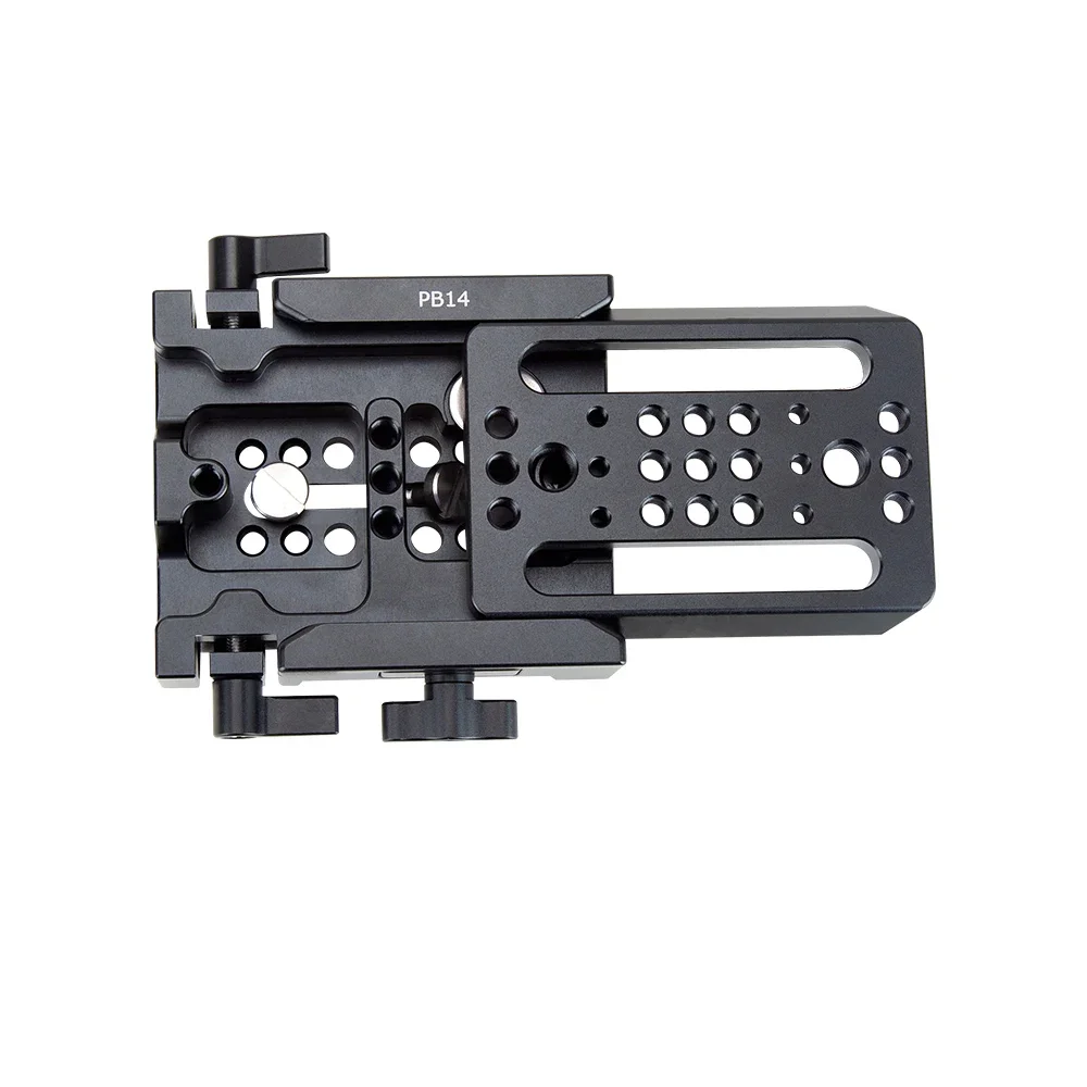 Nitze 15mm LWS Baseplate PB14 with ARRI Dovetail Clamp for BMPCC 6K Pro Cage