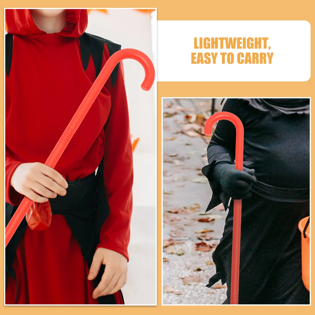 

2 Pcs Cosplay Walking Stick Cane Toys Walking Stick Halloween Decoration Prop Staff Reusable Cosplay Spell Casting