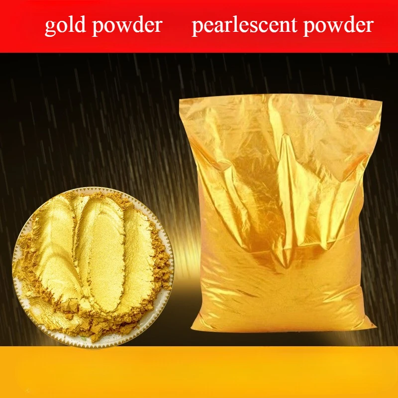 500/1000g Gold Powder Pearlescent Powder/Handmade DIY Leather Ink Coating Ceramic Handicraft  Pearlescent Powder Pigment