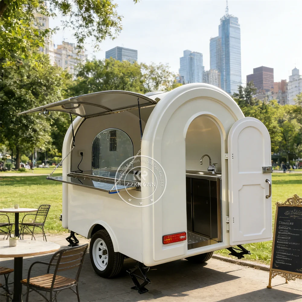 

High Quality Ice Cream Burger Pizza Trailer Food Truck Mobile Hot Dog Food Cart Trailer Mobile Kitchen Truck Fully Equipped