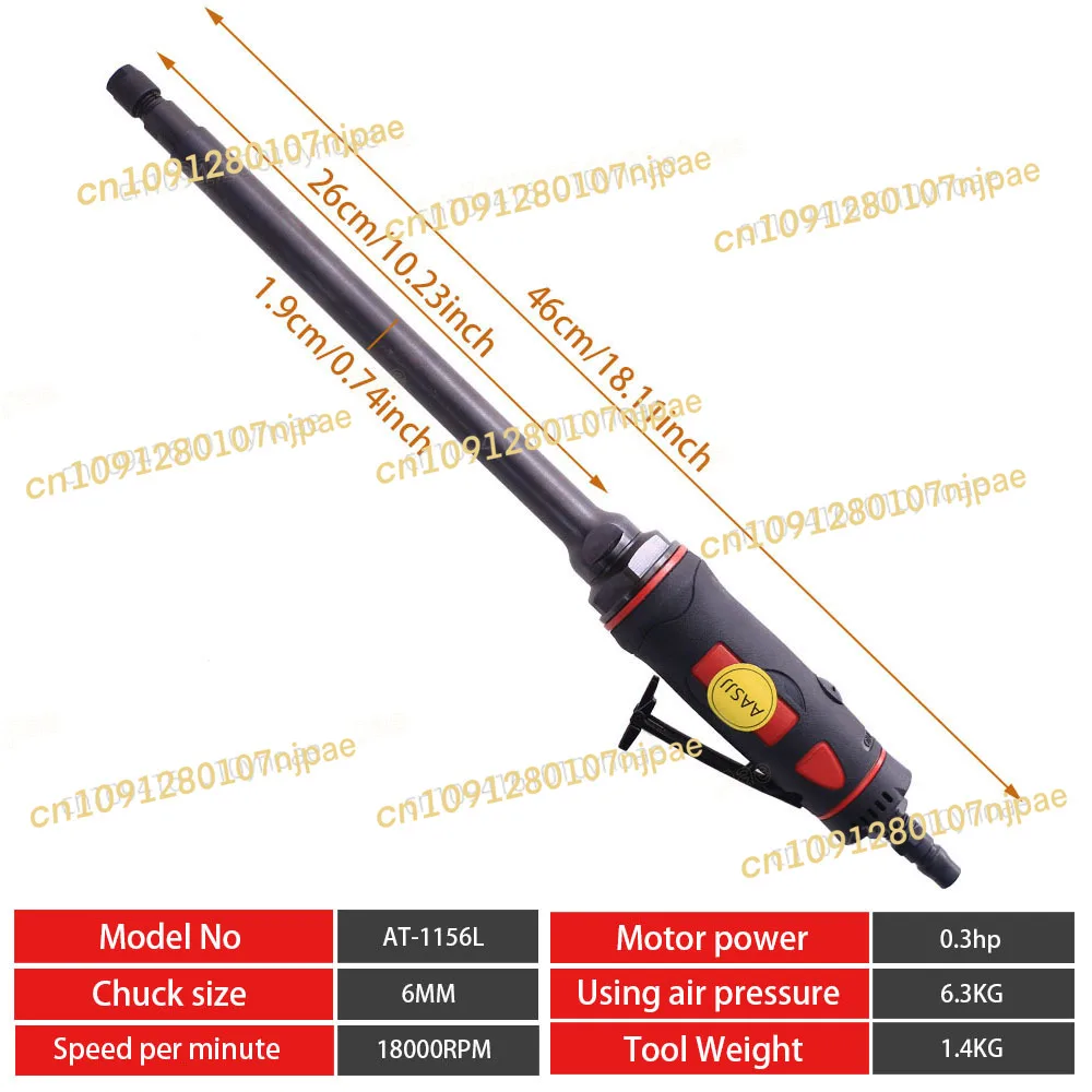 Smerigliatrice pneumatica per stampi Saldatore Lucidatore Estensione Smerigliatrice diritta 0,3 Pinza da 6 mm 18000 giri/min