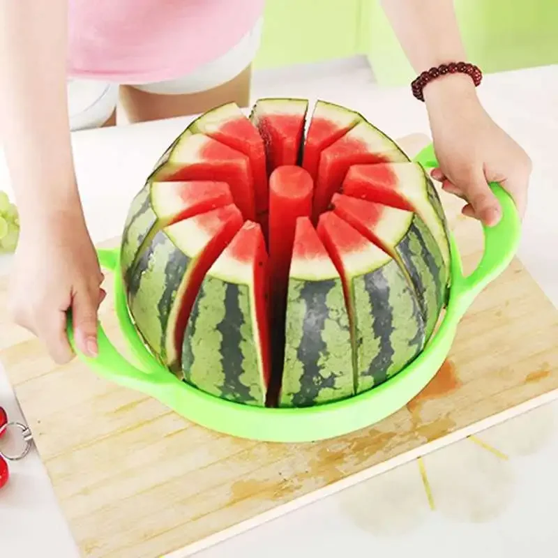 Stainless Steel Large Watermelon Cutting Tool Watermelon Knife Splitter Hami Melon Slicer Watermelon Slicer Watermelon Slice