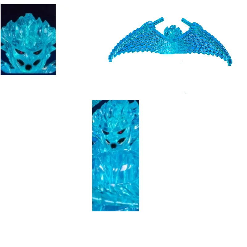 Moc transparente mecha blocos de construção acessórios modelo crianças diy montagem brinquedos meninos presente do feriado ornamentos coleção