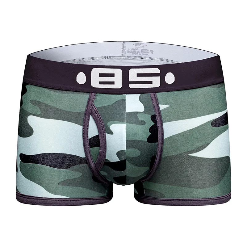 B Heren Ondergoed Heren Katoenen Broek Groot Formaat Slim-Fit Boxershort Laagbouw Ademende U-Convex Sexy Boxers