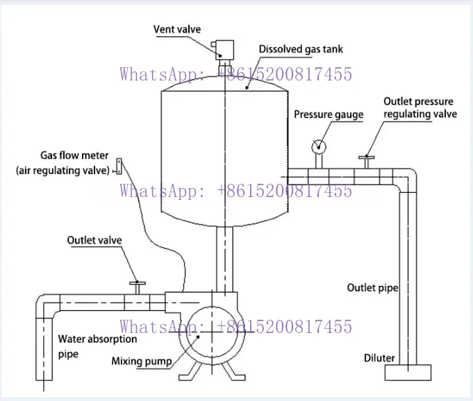 110V 220V 550W 1 m3/h 1000 L/h Micro Nano Bubble Generator Gas Liquid Mixing Dissolved Air Flotation