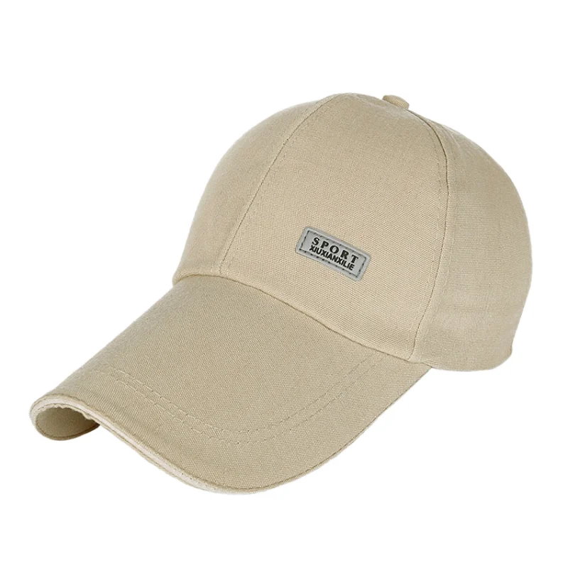 Summer extended eave sunshade baseball cap with adjustable fisherman hat