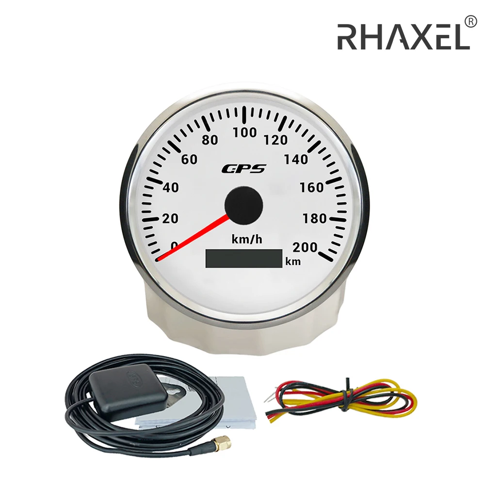 

RHAXEL 110mm GPS Speedometer Odometer 0-60km/h with 7 Colors Backlights 12V 24V for Truck ATV Car
