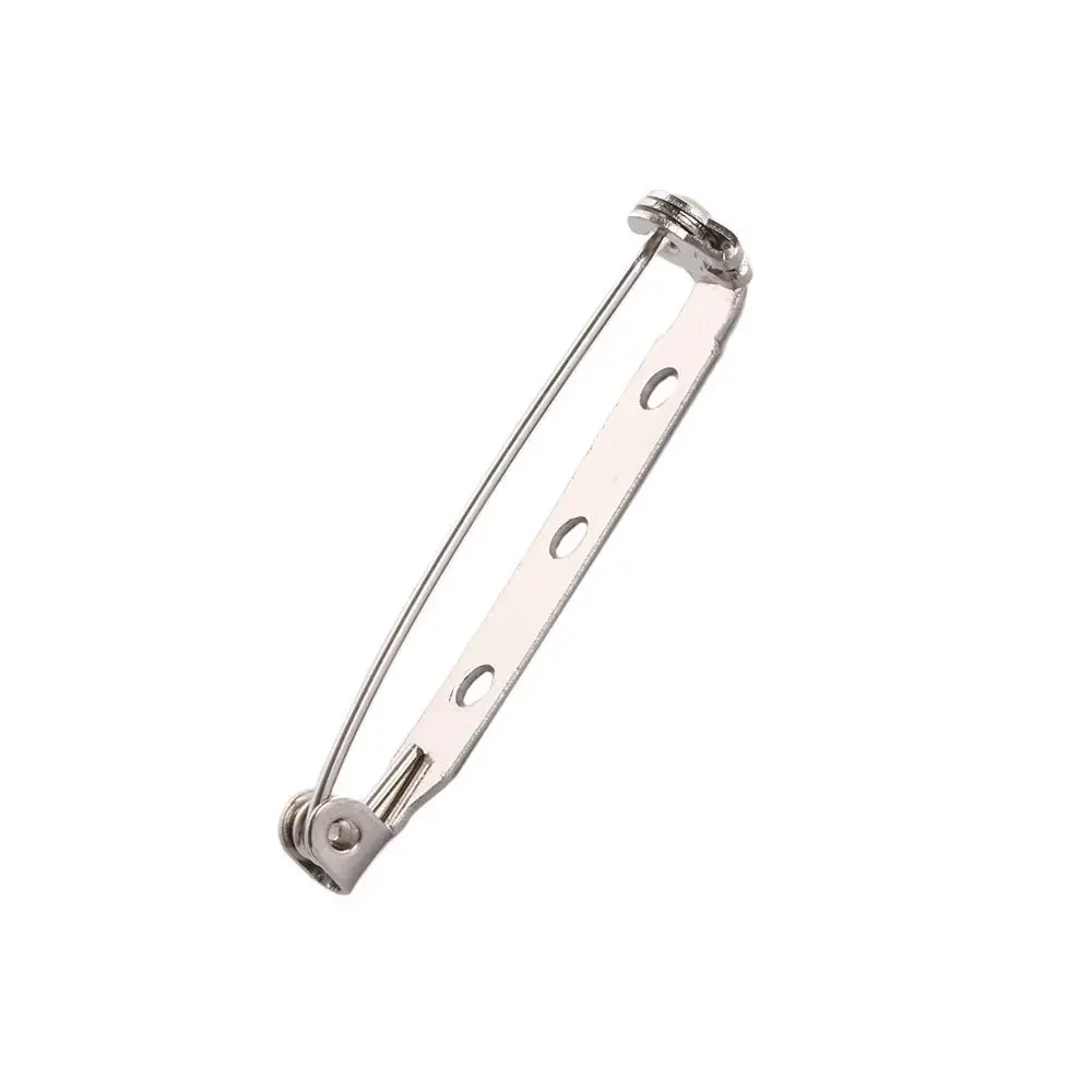 Plated Iron Badge Holder Back Bar Pins Brooch Basic Brooch Safe Lock Brooch