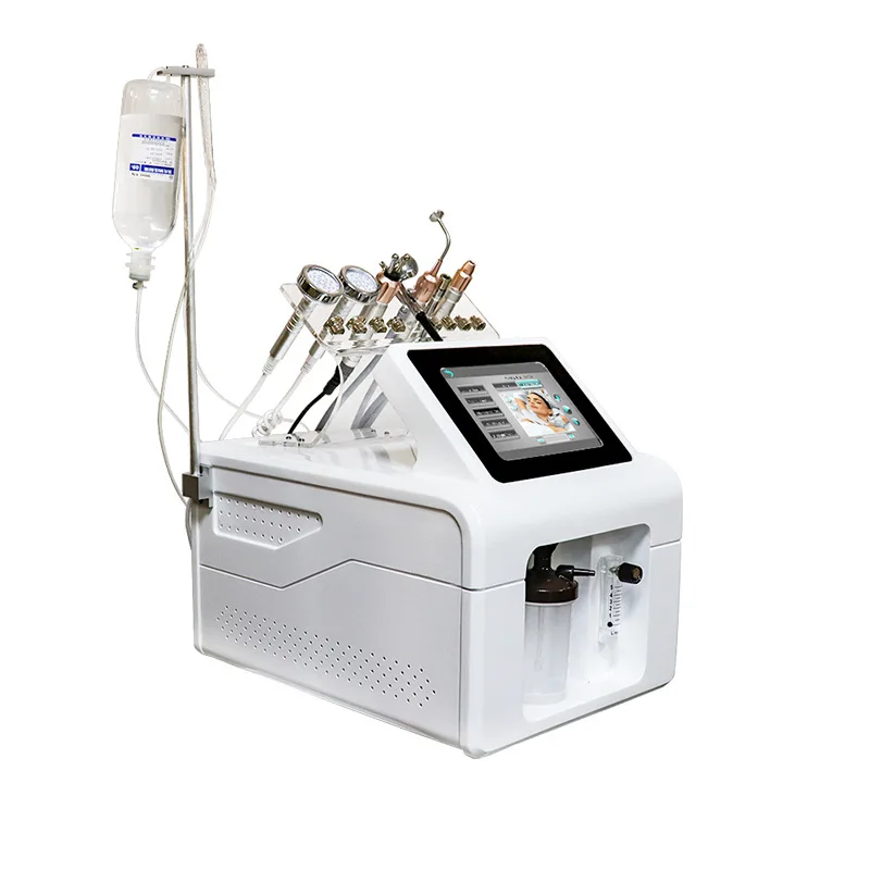 9-in-1 pure zuurstof gezichtsmachine Vacuüm zwarte kop verwijderen Rimpelwater Zuurstof Jet Schoonheidsmachine