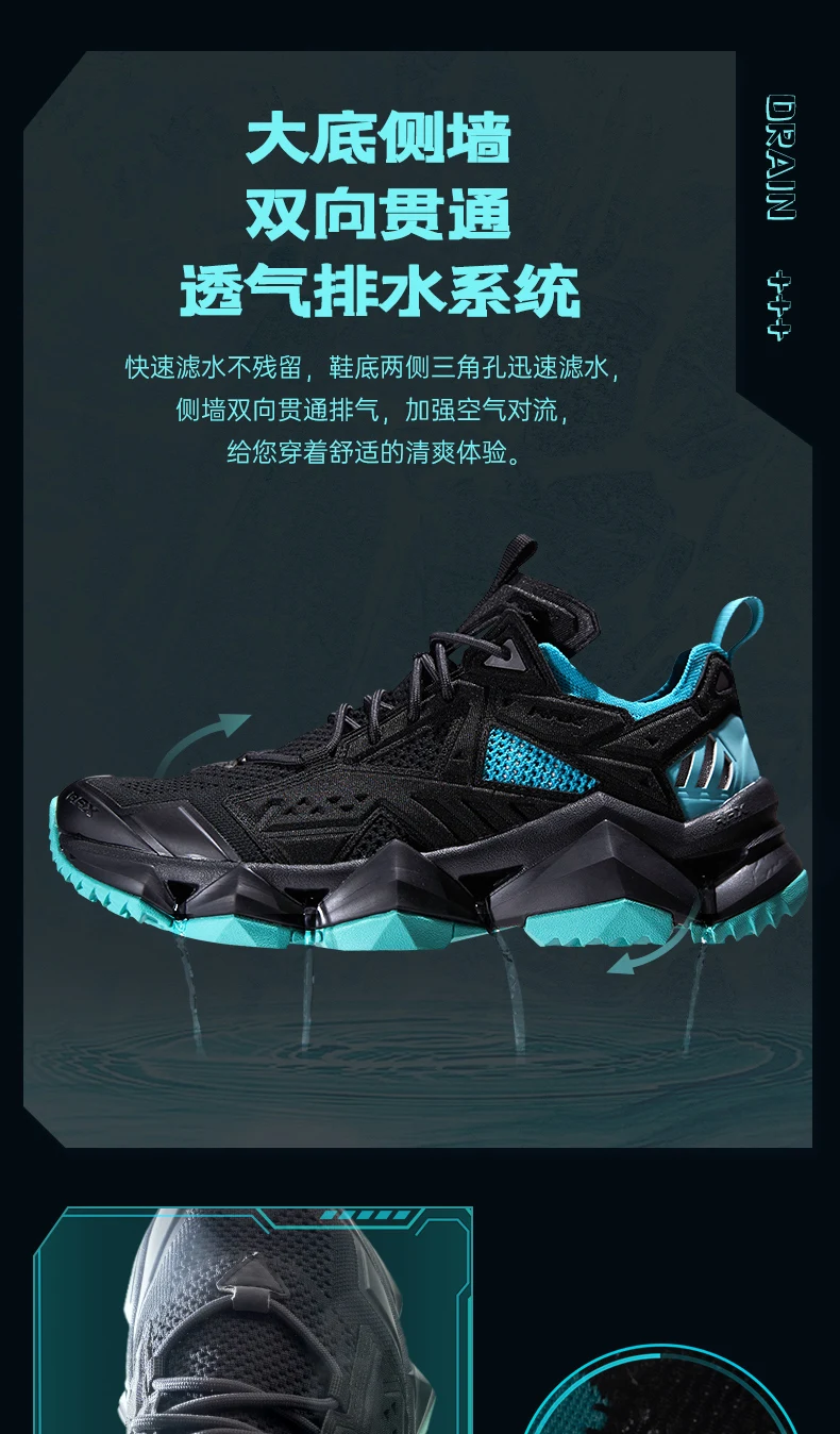 RAX Herren Outdoor Camping Watschuhe Komfortable Leichte Rutschfeste Strandsandalen Wanderschuhe Wasserschuhe – Detail 7