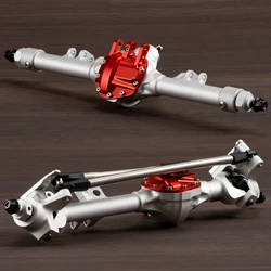 CNC Aluminium HD44 Offset Straight Axle Set One Piece Construction for 1/10 RC Crawler Axial SCX10 II VS4-10 Phoenix Trucks Parts