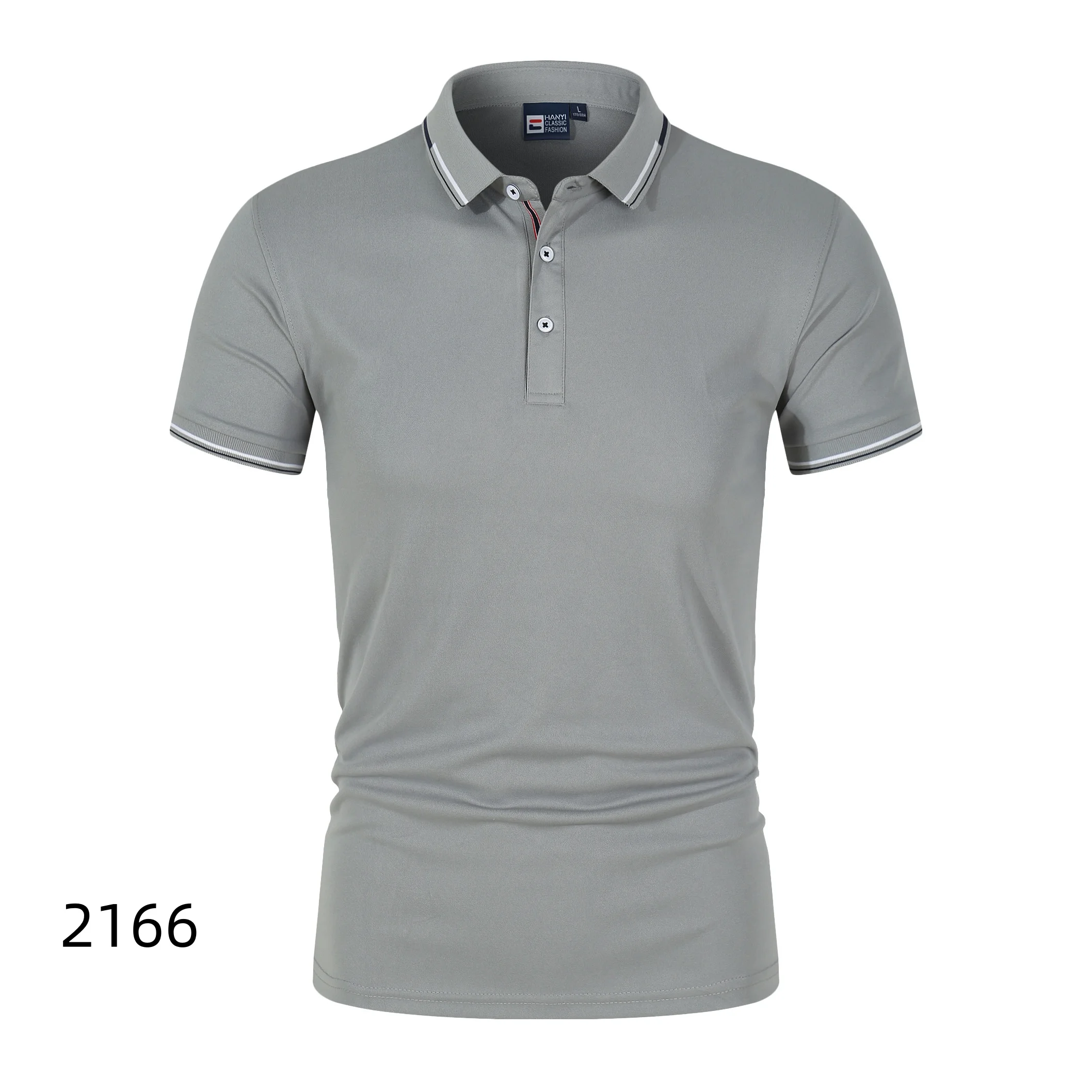 قمصان بولو رجالية صيفية رفيعة بأكمام قصيرة، قميص بولو رياضي كاجوال، ملابس علوية للرجال #3