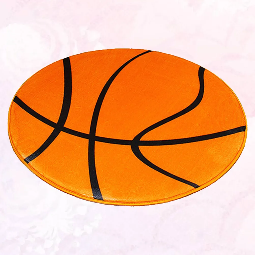 1Pcs Computer Chair Cushion Round Decorative Floor Mat Skid Resistant Soft Home Floor Mat for Bedroom Living Room Office Bay