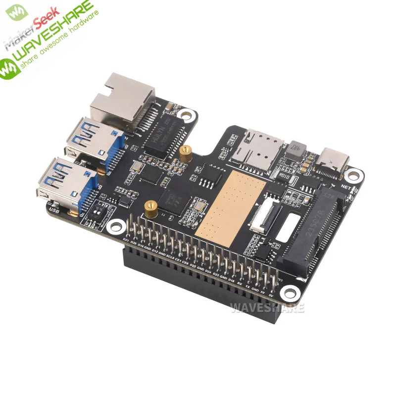 

Makerseek & Waveshare PCIe TO MiniPCIe GbE USB3.2 HAT+-SKU-28142-Price without Shipping fee