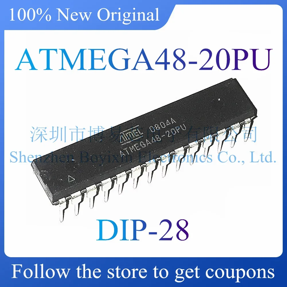 

NEW ATMEGA48-20PU Original Product Package DIP-28