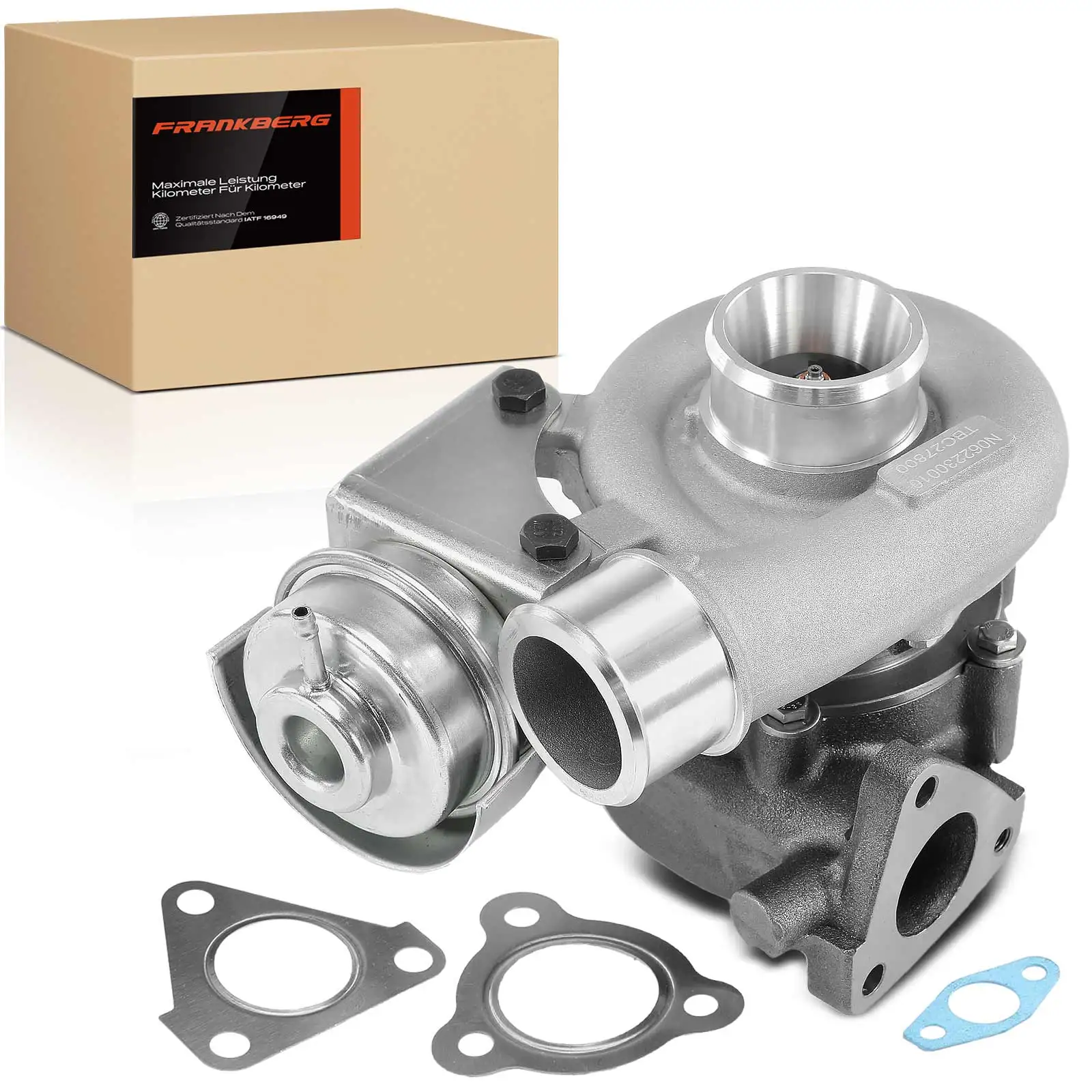 Frankberg 1x Uitlaat-turbocompressor voor Fiat Stilo 192 Hyundai Grandeur TG Santa Fé II CM 1.9L 2.2L 2003-2012 28231-27810*47.380