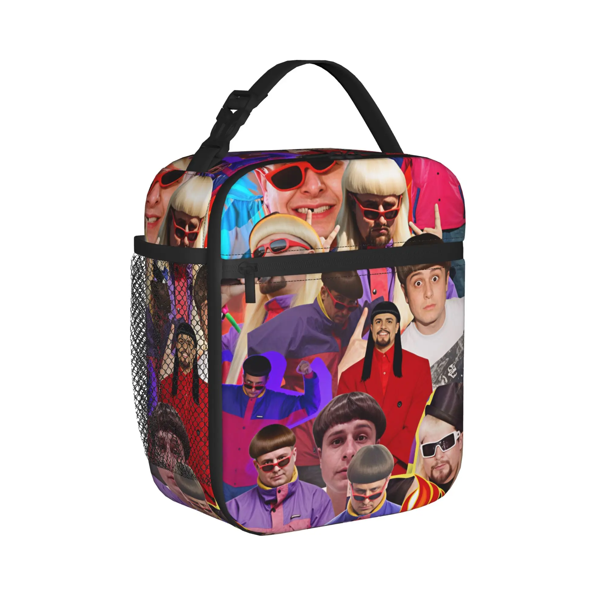 Oliver Tree Collage Poster Lunch Bag For Girls Lunch Box Funny Travel Cooler Bag Portable Insulated Oxford Tote Food Bags