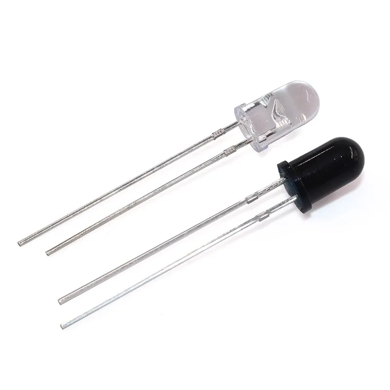 10PAIR 5mm Infrared Transmitting Tube + Infrared Receiving Tube Infrared On-tube Phototransistor LED Type 940nm