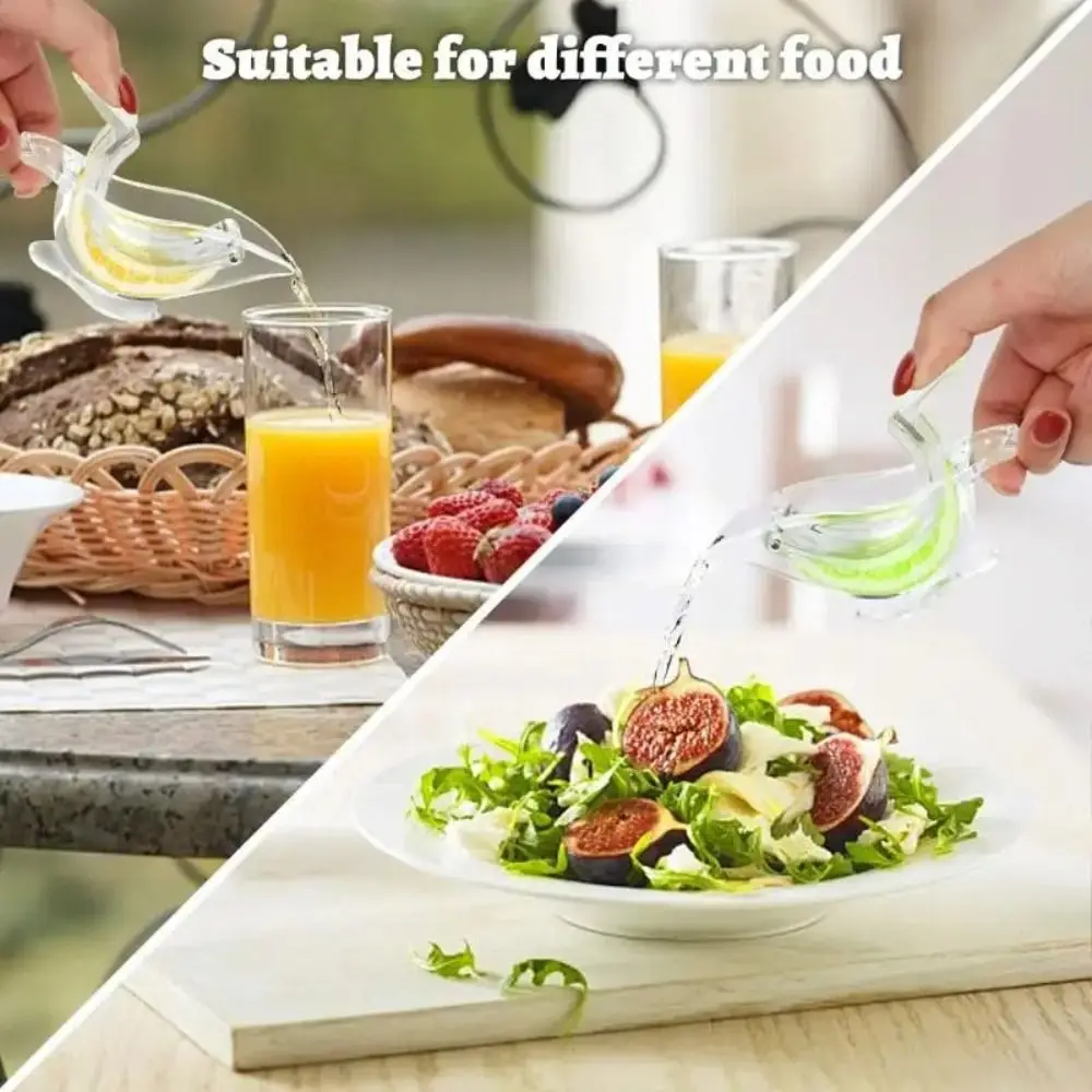 عصارة ليمون يدوية محمولة ، أدوات مطبخ شفافة ، مكبس أكريليك ، أداة عصير برتقال ، عصارة إسفين محمولة #2