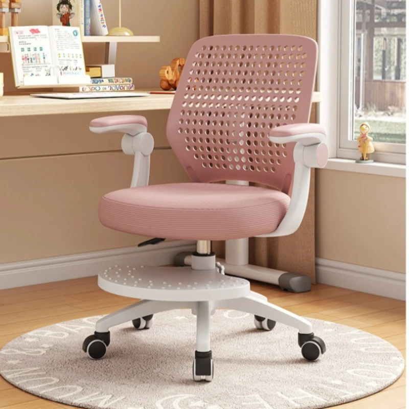 Children Chair Kids Ergonomic Height Adjustable Study Chair Posture Correction Student Desk Chair Swivel Backrest Home Classroom