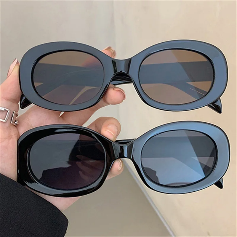 

European and American Small Oval Sun Glasses Vintage Sunglasses Men Fishing Eyewear Retro Fashion Women Travel Sun Glasses