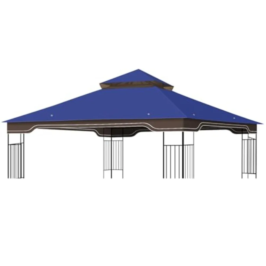 

Replacement Gazebo Canopy, 10 x 12 Feet Durable Outdoor Roof Cover Fits Regency II Patio Gazebo L-GZ798PST, A101004104, A101004