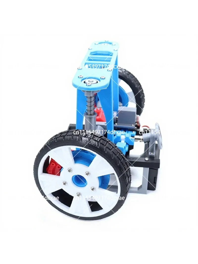 3D Printed MacPherson Suspension System Model with Steering Wheel Differential Shock Absorber Educational Simulation Kit