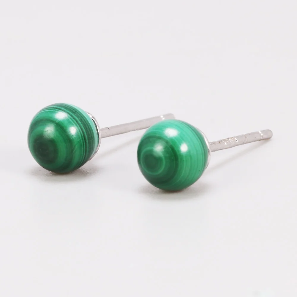 Simple Natural Strawberry Balls Earrings 925 Sterling Silver Earings Fashion Jewelry