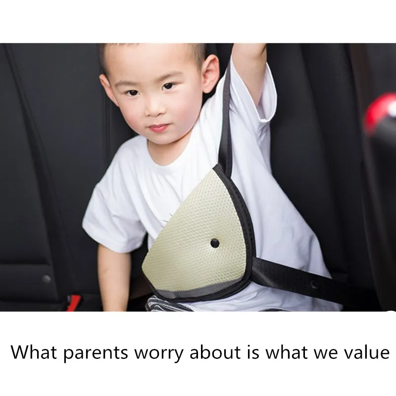 Car child seat belt anchors Car seat belt triangle adjusters Prevent strangulation seat belt guards