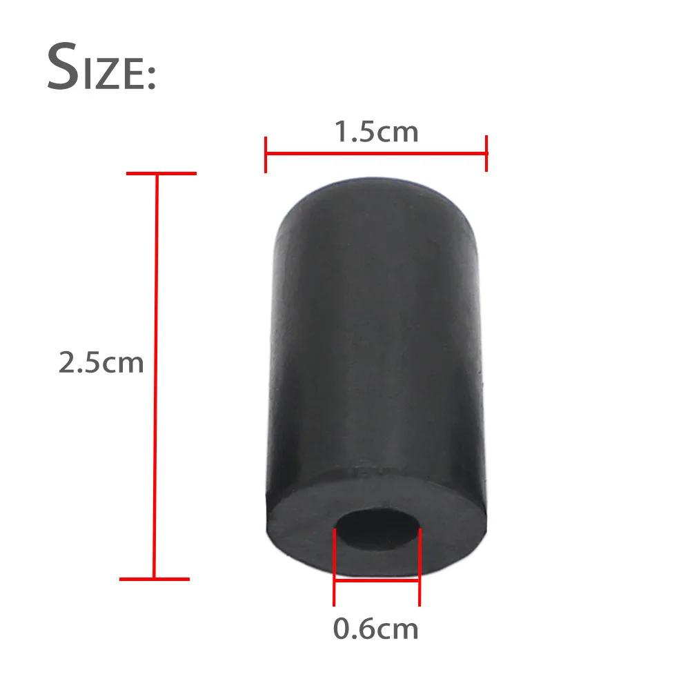 

Cello Endpin Rubber Tip Non-Skid Black Rubber Pad Protects Floor & Stabilizes Cello Instrument Accessory