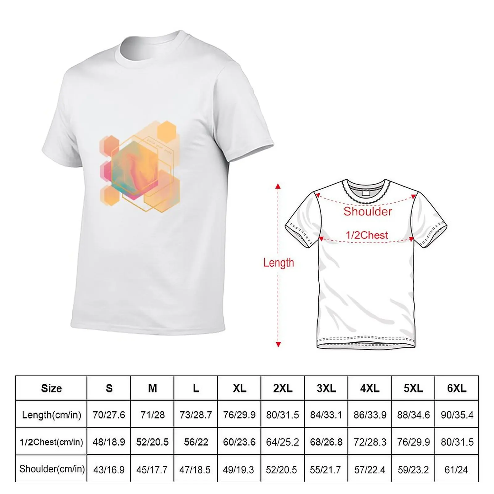 build your power dreamy geometric hexagons T-Shirt customs valentines boutique clothes mens t shirt graphic