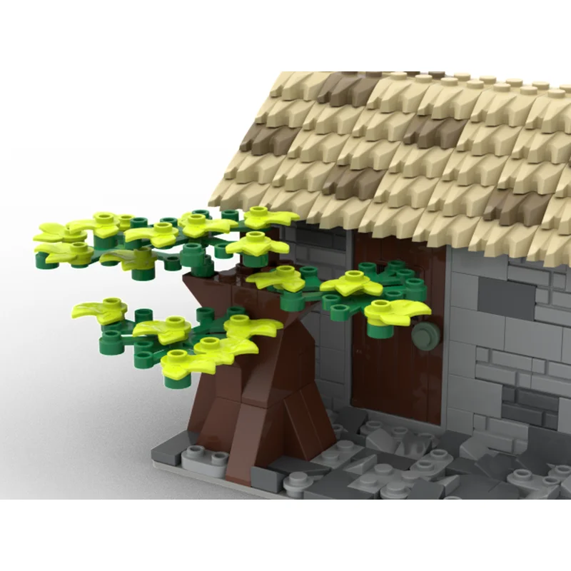 مكعبات بناء نمطية لمشهد شارع المدينة، طاحونة من العصور الوسطى، قطع تقنية، ألعاب بناء وتجميع ذاتي لهدايا العطلات