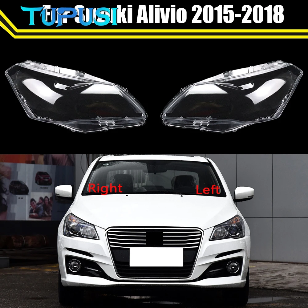 

Для Changan New Suzuki Alivio 2015-2018 автомобильная стеклянная лампа, крышка фары, авто прозрачный абажур, крышка объектива фары
