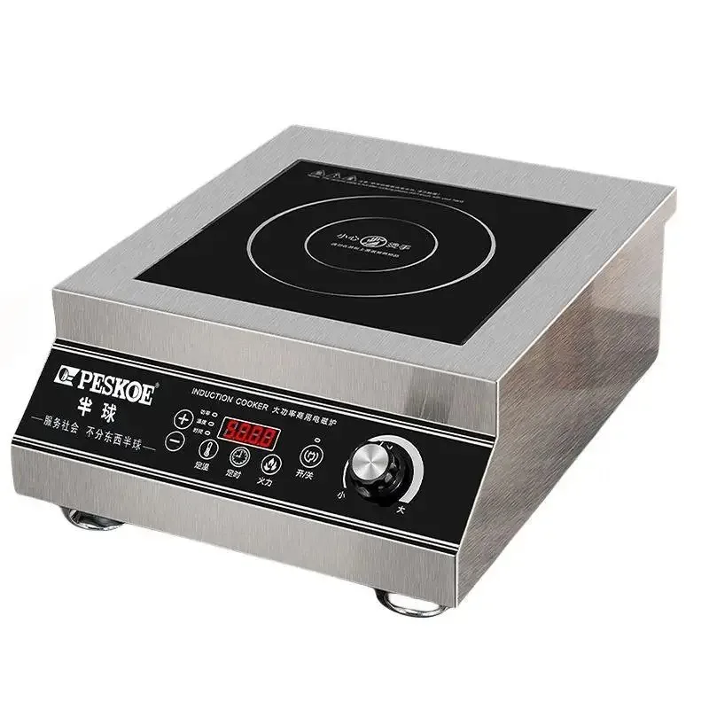 Commercial Stainless Steel Induction Cooker High 5000W Induction Cooktop Restaurant Canteen Kitchen Stove Full