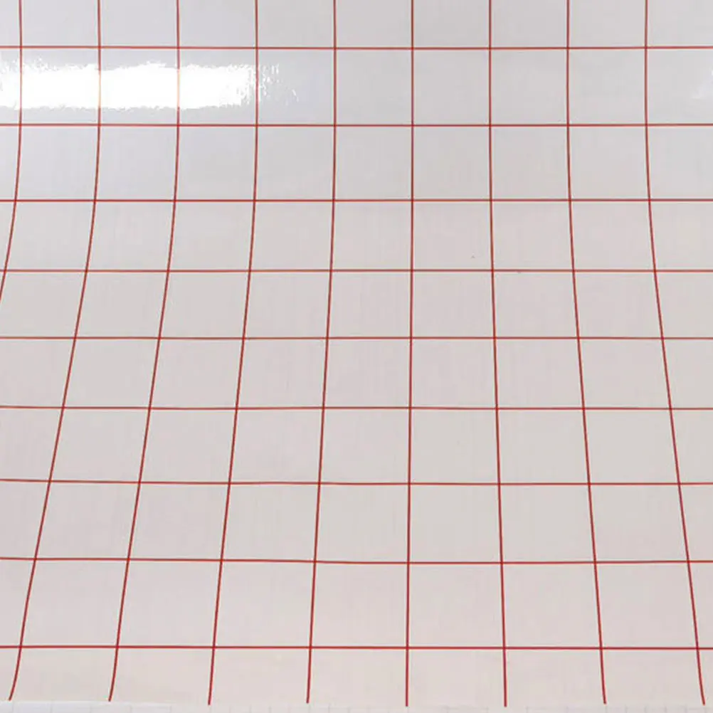 

2pcs Blue Red Grid Self-Adhesive Transparent Pvc Positioning Film For Vinyl Transfer Tape Application Diy Craft Sticker Decal
