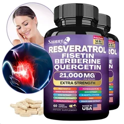Resveratrol Extract Capsules - Benefits Immunity, Antioxidants, Cardiovascular , Promotes Smooth Skin