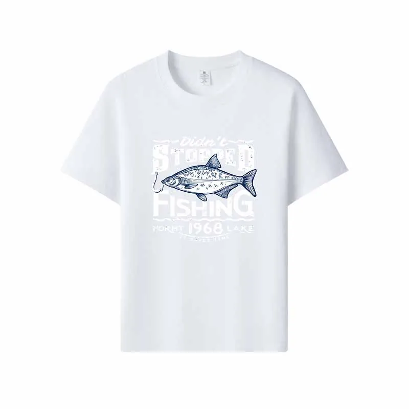 camiseta-masculina-fishing-lake-1968-estilo-retro-para-aventura-ao-ar-livre-tecido-macio-ajuste-solto-e-confortavel