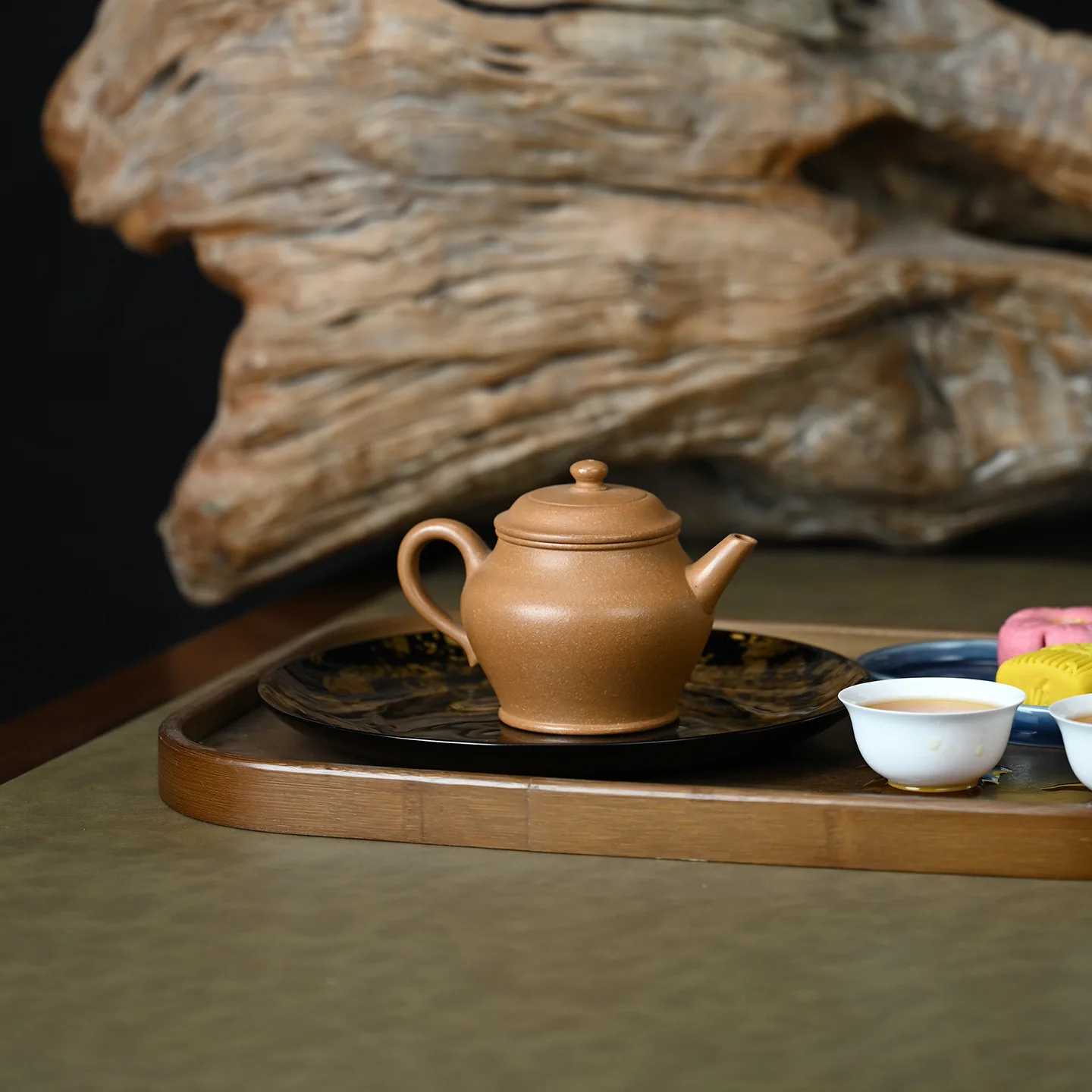 Original Huangjiang Hand-Painted Cricket Pattern Gao Gong Lantern Practical Yixing Purple Clay Pot For Kung Fu Tea Brewing 200ML