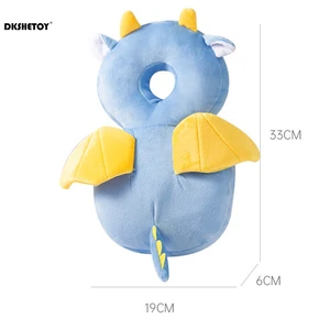 Babybaby Walkers Kopfschutzkissen Plüsch Tiereinstellungen Verstellbares Schutzkissenbad für Kinder vorhanden 6 Hauptverkaufsgeschenk Neugeborene - №5