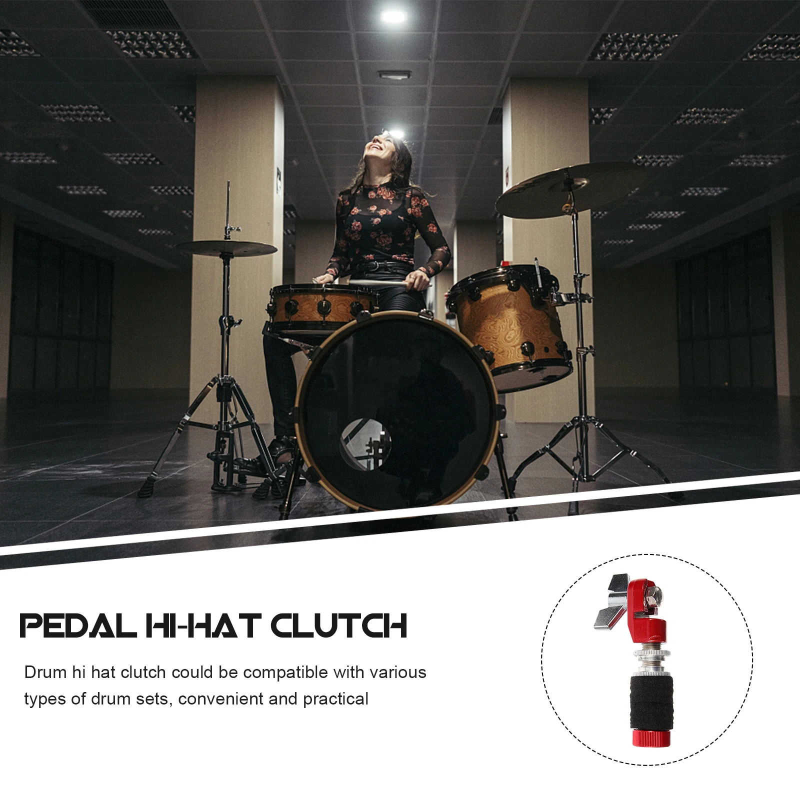 

Drum Hi Hat Clutch Metal Felt Long Lasting Compatibility Various Drum Sets Stylish Design Reliable Operation Replacement