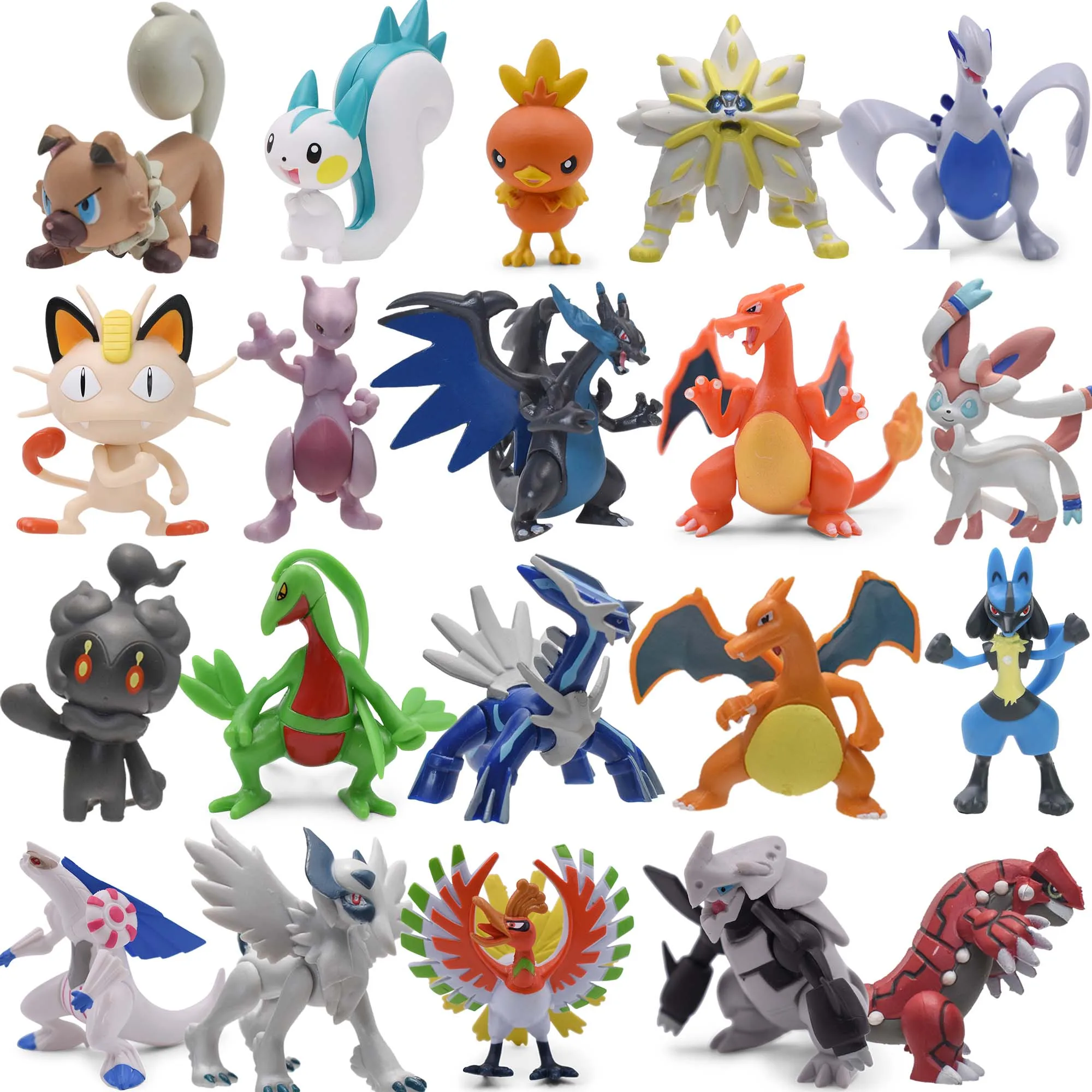 2-3 cal Pokemon pcv figurka Pikachu Charmander Eevee figurki lalki Model kolekcja Anime ozdobna zabawka prezent urodzinowy dla dzieci