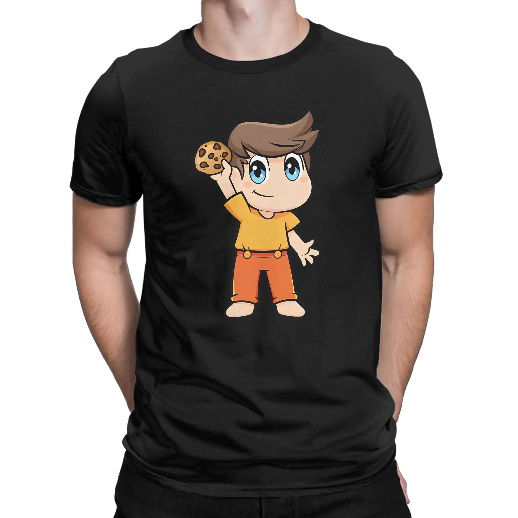 Kid And Fantasy Pet Classic Milo and Chip Graphic Funny 100% Cotton T-Shirt Tees Tops For Men