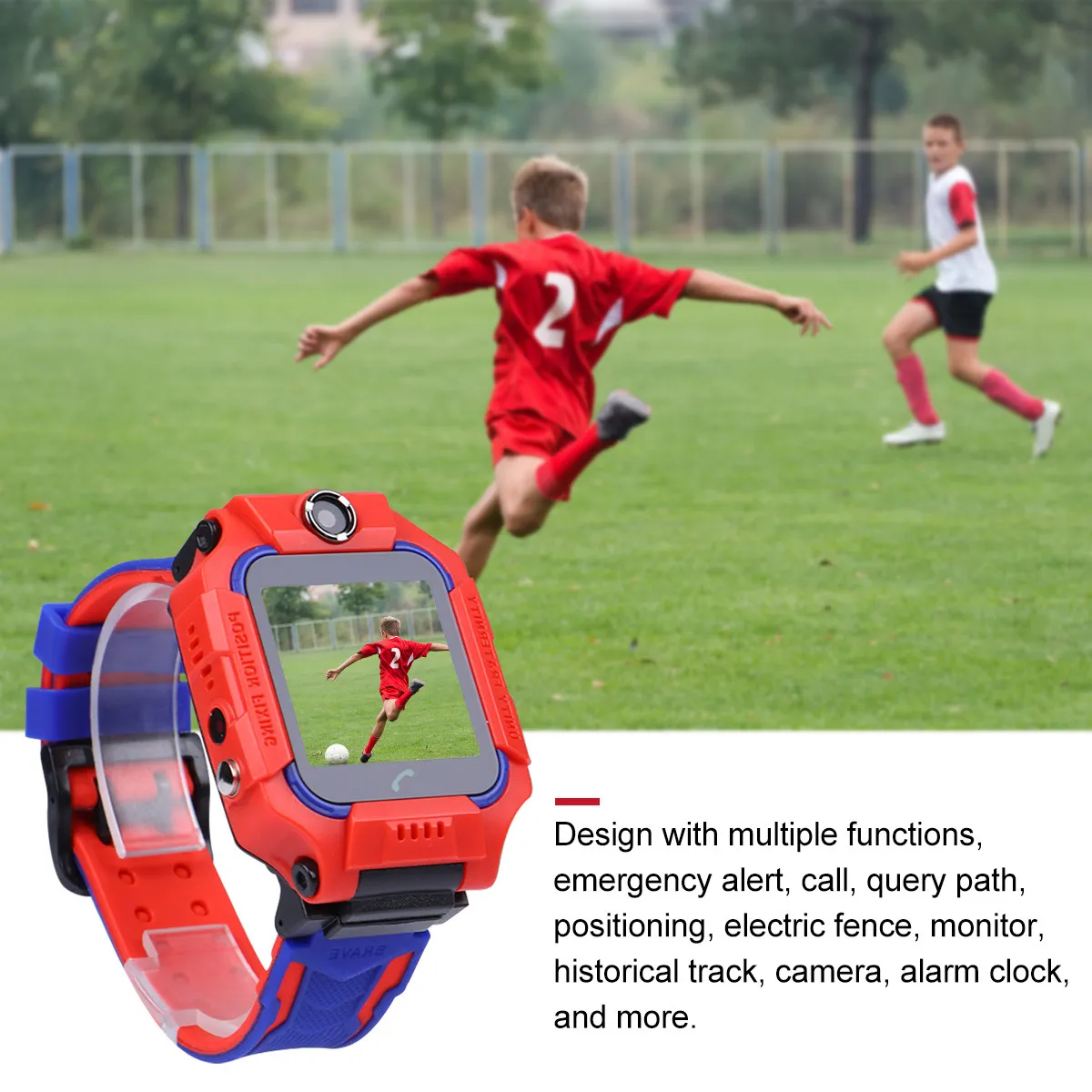 Waterproof Kids Smart Watch Lbs Positioning Sos Emergency Call Two Way Calling Alarm Clock Electric Fence