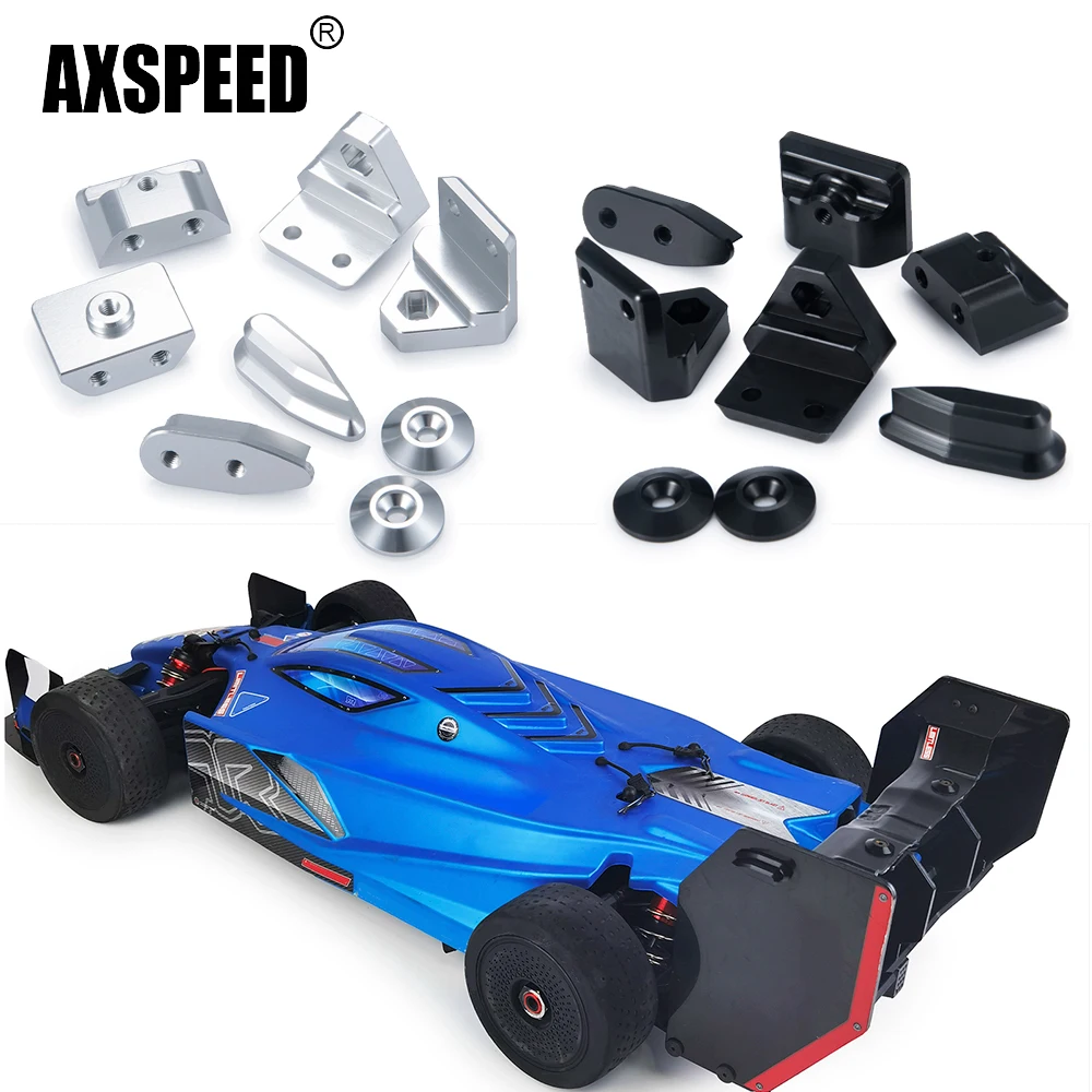 

AXSPEED CNC Metal Rear Wing Mount Set for 1/7 LIMITLESS RC ALL ROAD SPEED BASH 4WD Roller Car Upgrade Parts