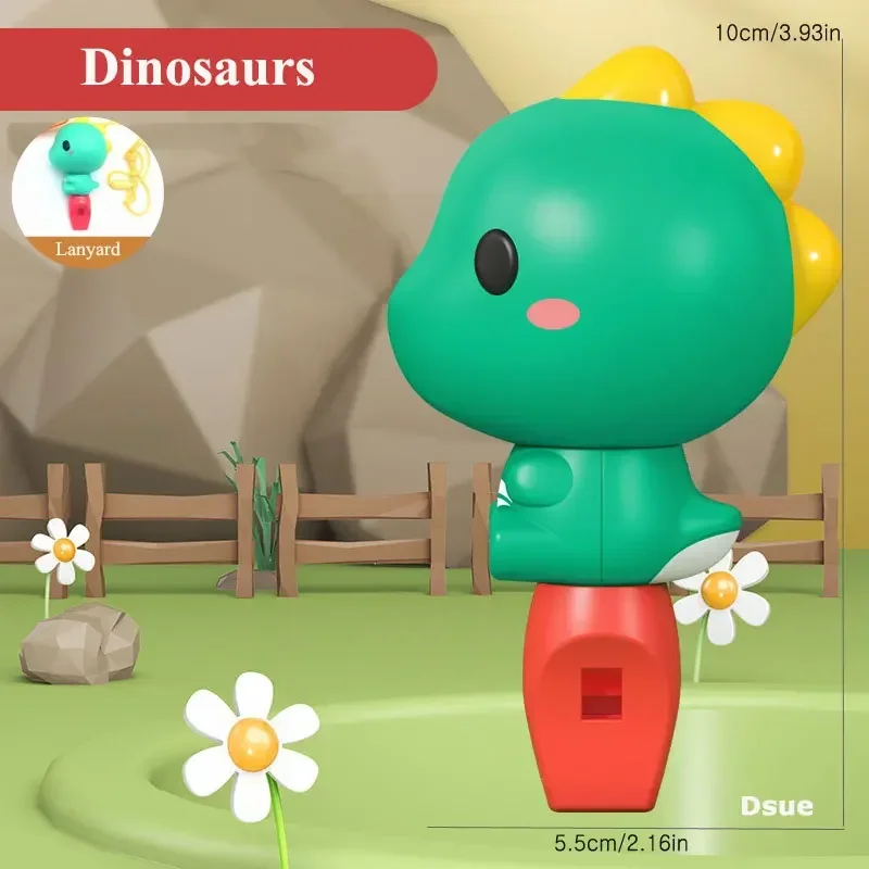 Sifflet de lapin animal mignon pour bébé, dinosaure, chien, sifflement pour enfant, apprentissage précoce, instruments de musique, jouets pour tout-petits, cadeau 1-3