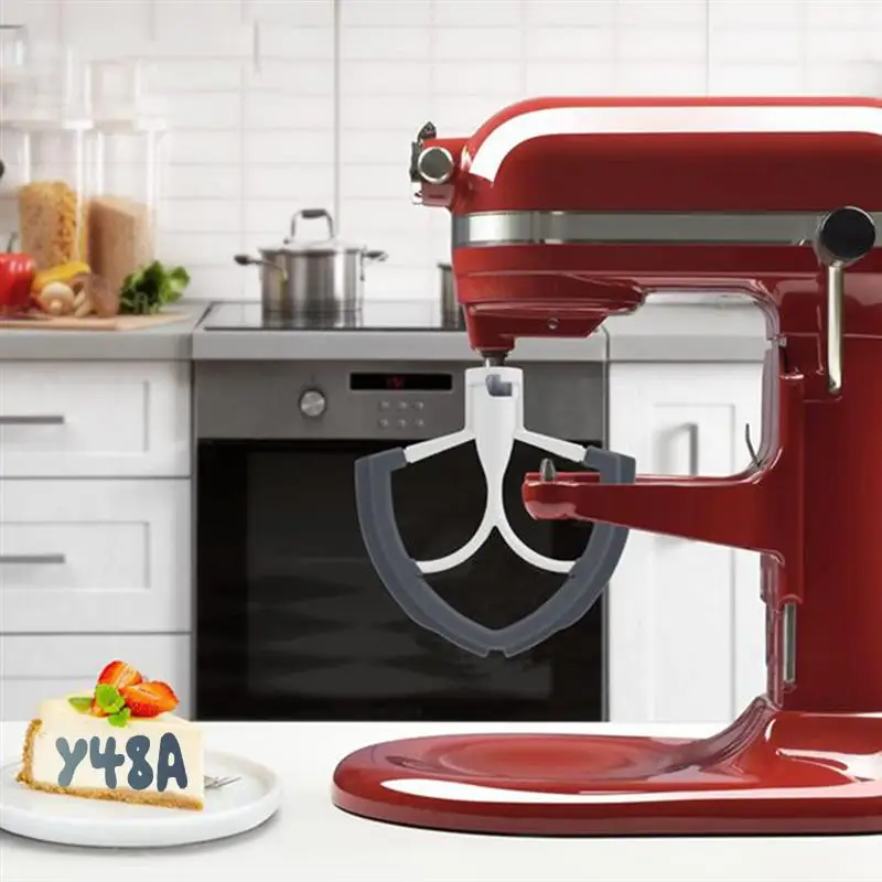 

Flex Paddle Beater Forkitchenaid Mixer 5.5-6 Quart Tilt-Head Mixer Attachments Flexible Silicone Edges Bowl Scraper-Y48A
