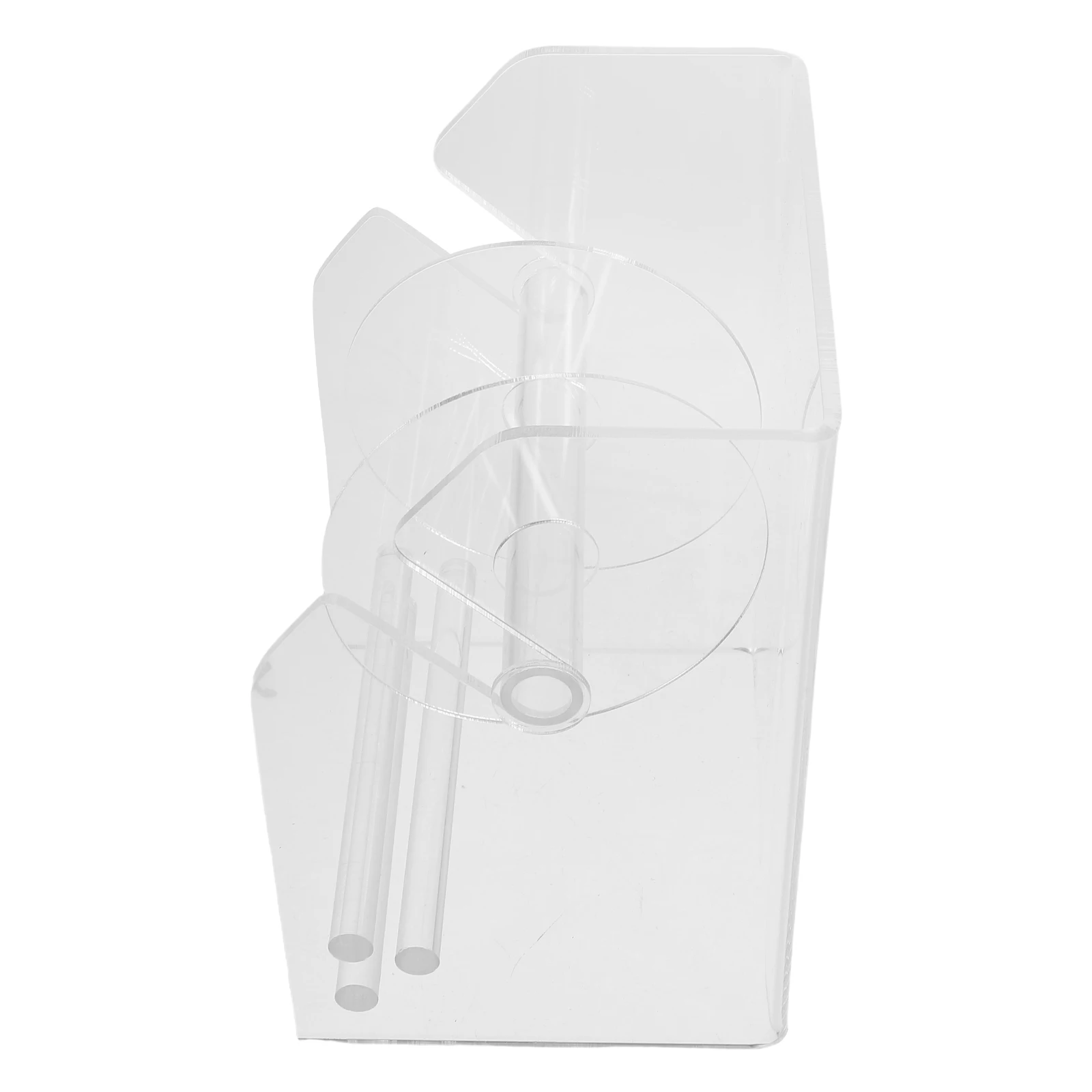 

1pcs 3 Slot Label Dispenser For Sticker Rolls Acrylic Adhesive Tape Organizer Office School Home Use Sticker Holder Stand Roll