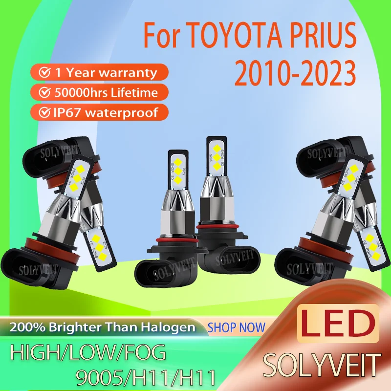 

Long Lifespan Simple Install 9005 H11 H11 LED Headlight foglight For TOYOTA PRIUS 2010 2011 2012 2013 2014 2015 2016 2017-2023