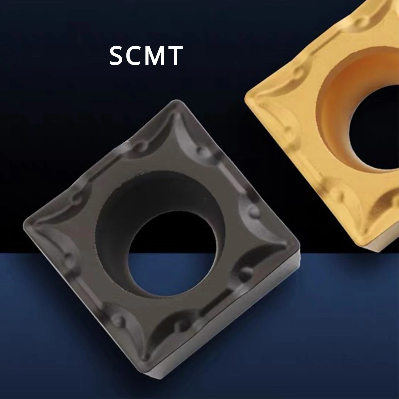 SCMT 1/10pcs Carbide Turning Tool Insert Blade Square Single Sided Boring of Stainless Steel SCMT09T304 SCMT09T308