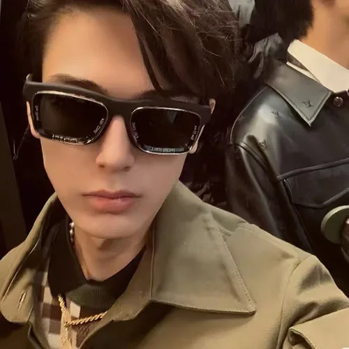 Gafas de sol de estilo americano y europeo para hombre, lentes de sol Vintage antideslumbrantes con forma cuadrada, para pescar y viajar